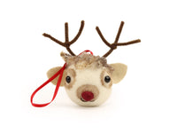 Curly Reindeer Bauble Small Needle Felt Kit - The Makerss