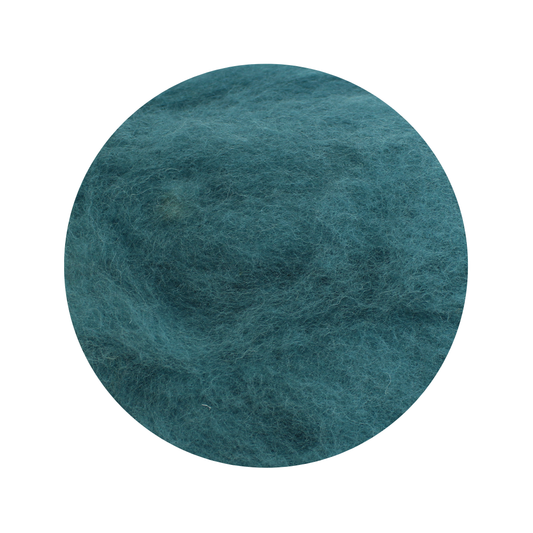 Dark Sea Green - carded wool batts - various weights - The Makerss