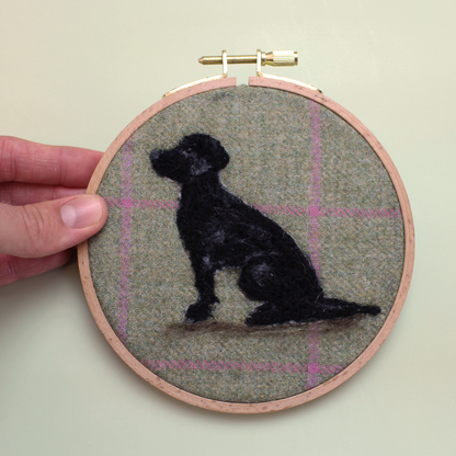 Dogs In Hoop Needle Felt Picture Kit - The Makerss
