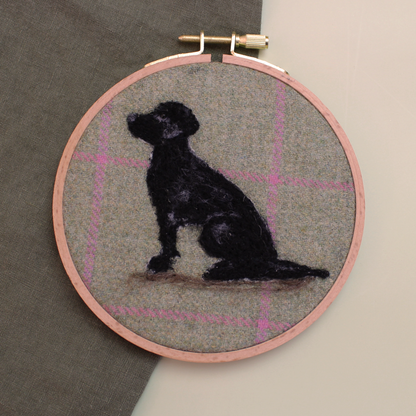 Dogs In Hoop Needle Felt Picture Kit - The Makerss
