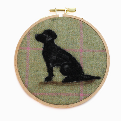 Dogs In Hoop Needle Felt Picture Kit - The Makerss
