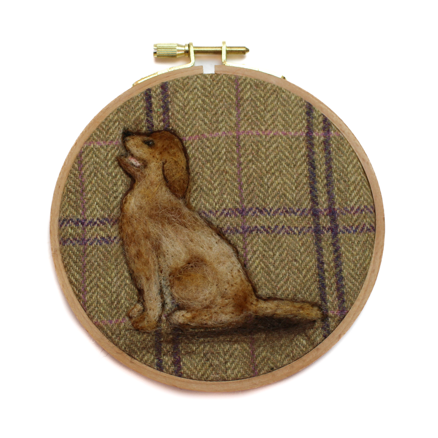 Dogs In Hoop Needle Felt Picture Kit - The Makerss