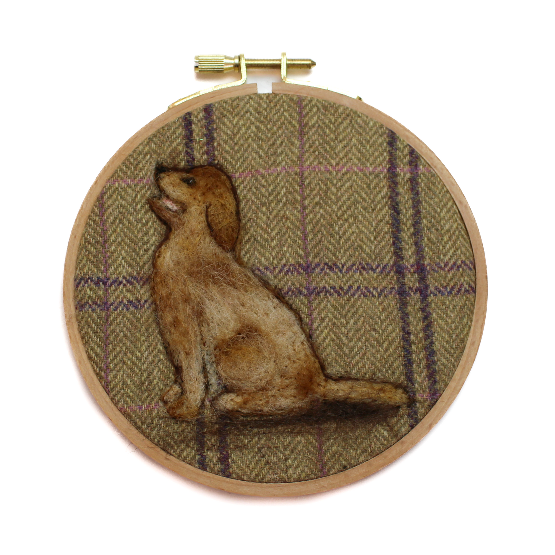 Dogs In Hoop Needle Felt Picture Kit - The Makerss