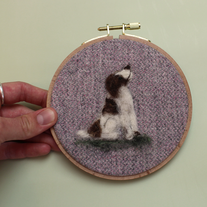 Dogs In Hoop Needle Felt Picture Kit - The Makerss