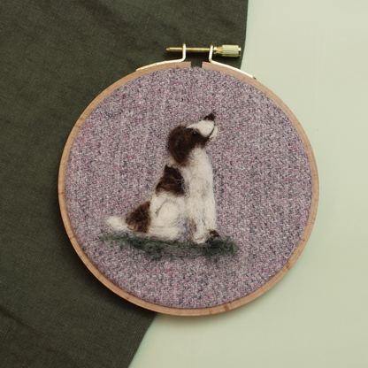 Dogs In Hoop Needle Felt Picture Kit - The Makerss