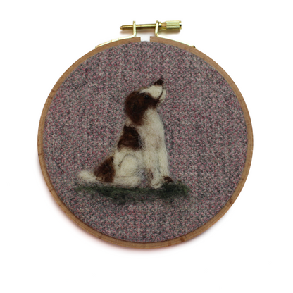 Dogs In Hoop Needle Felt Picture Kit - The Makerss