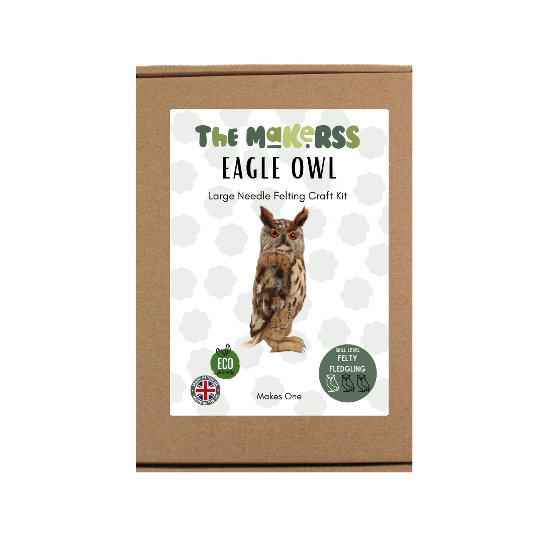 Eagle Owl Needle Felt Pack - The Makerss