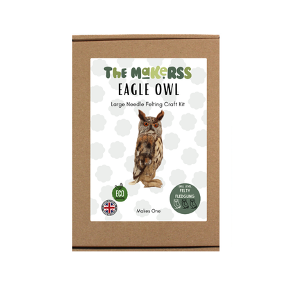 Eagle Owl Needle Felt Pack - The Makerss