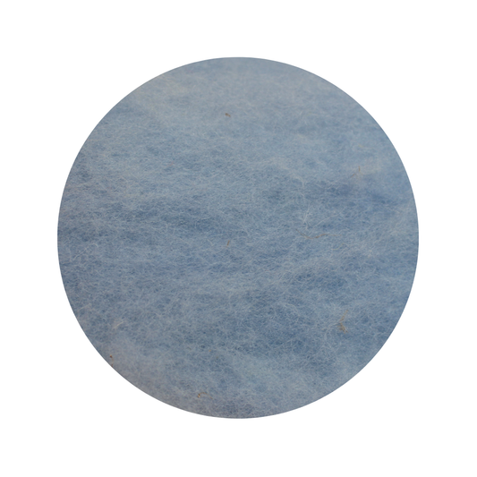 Candy Floss Blue - dyed New Zealand carded wool batts - various weights - The Makerss