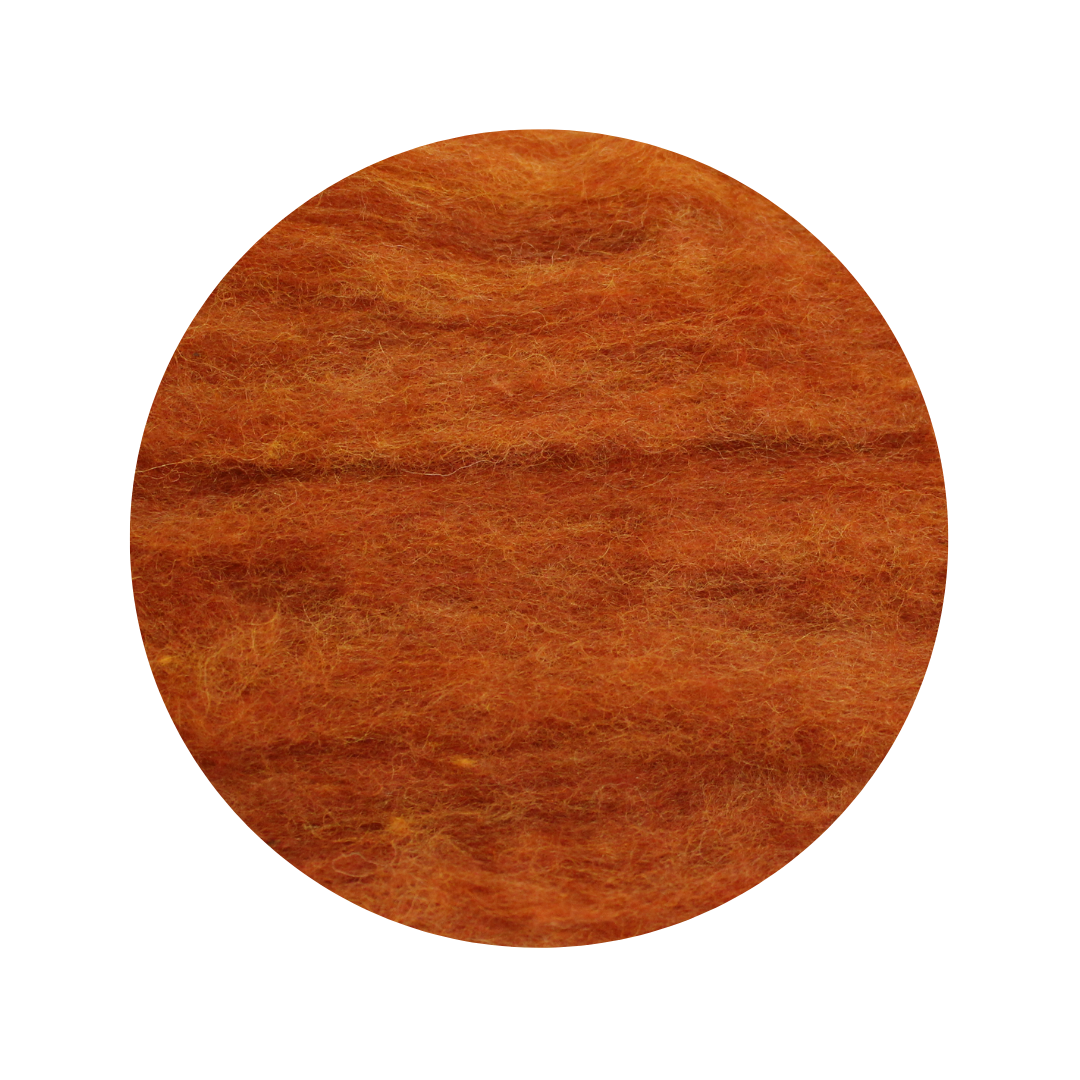 Foxy Red Carded Wool - various weights - The Makerss