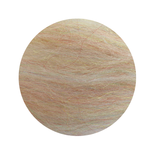 Seashell Shimmer - dyed Merino top with sparkly fibres - various weights - The Makerss