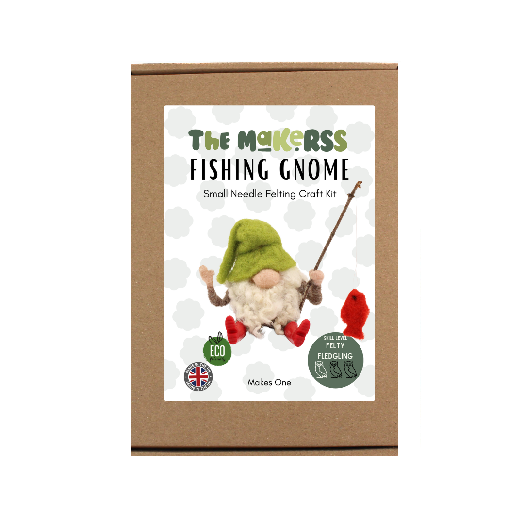 Fishing Gnome Small Needle Felt Kit - The Makerss