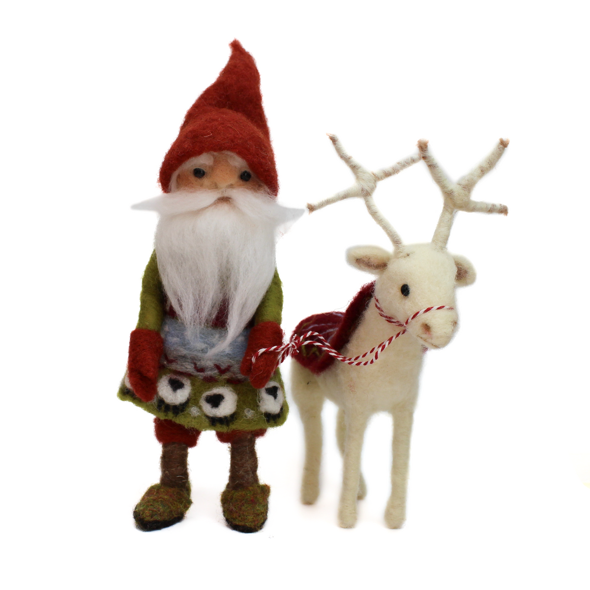 Fluffkin The Woolly Keeper and his Little Reindeer Needle Felt Kit - The Makerss