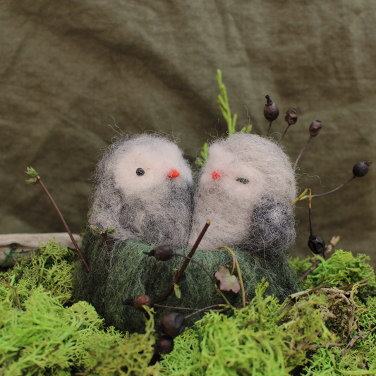 Fluffy Owls Small Needle Felt Kit