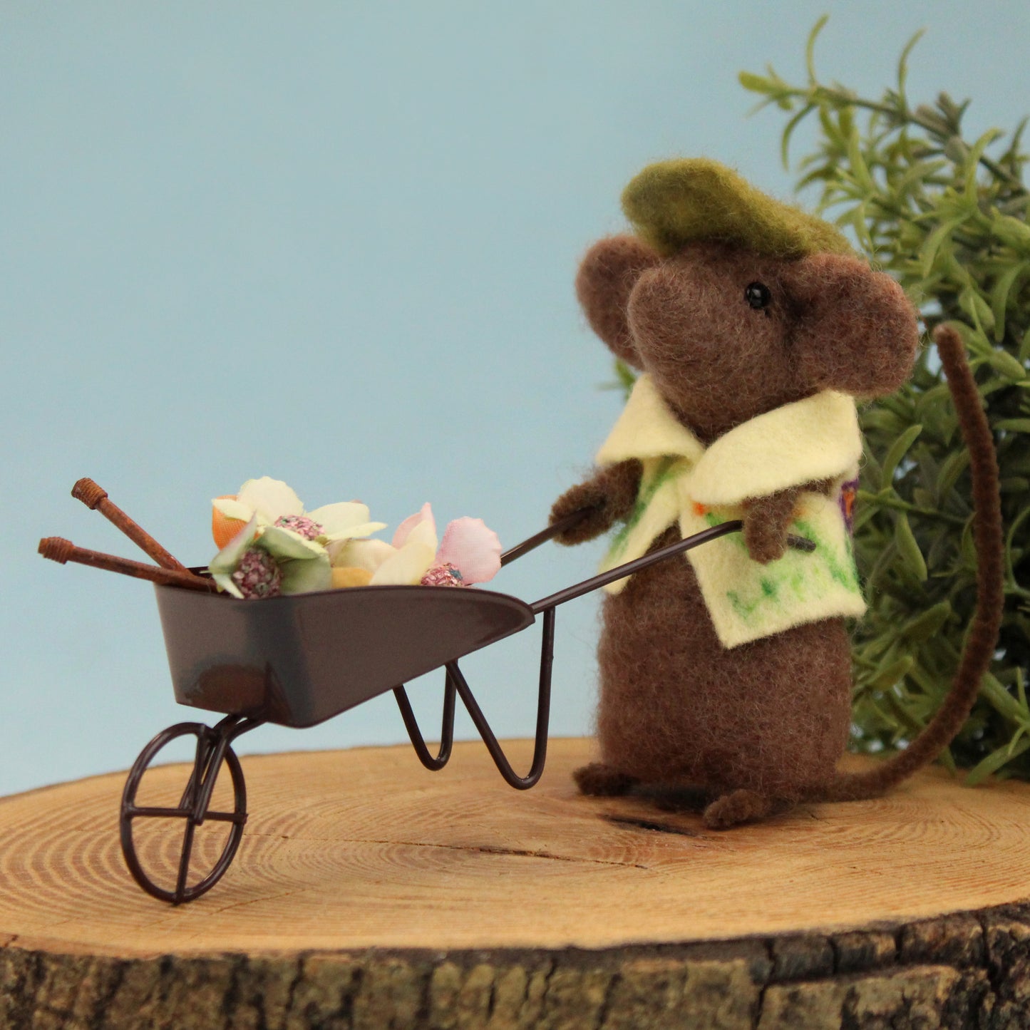 Wheelbarrow miniature size for Needle Felt Characters - The Makerss