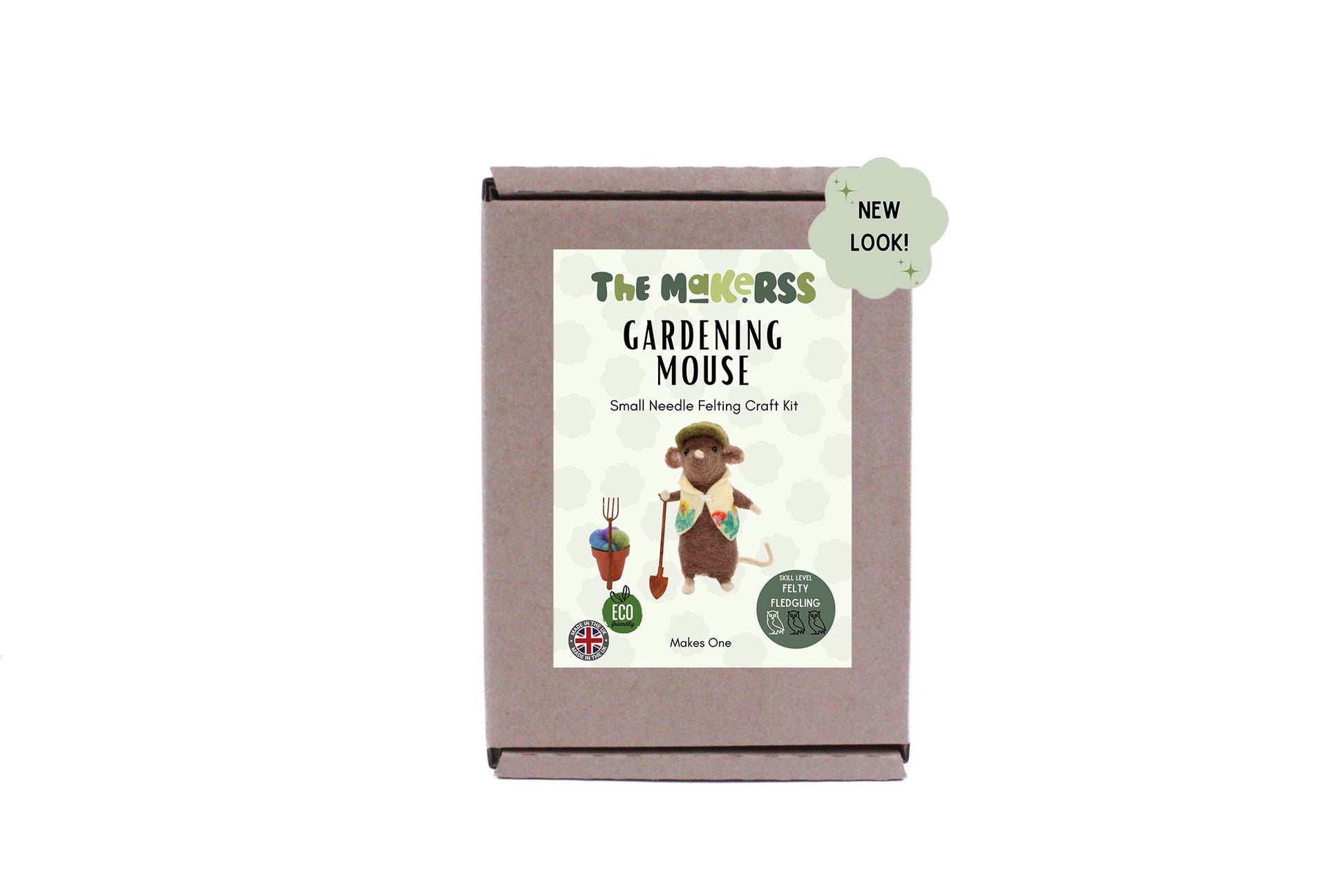 Gardening Mouse Small Needle Felt Kit - The Makerss