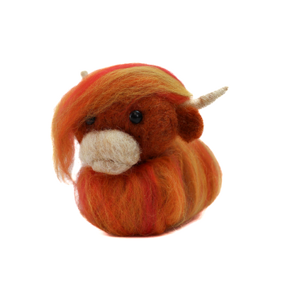 Ginger Highland Cow Small Needle Felt Kit