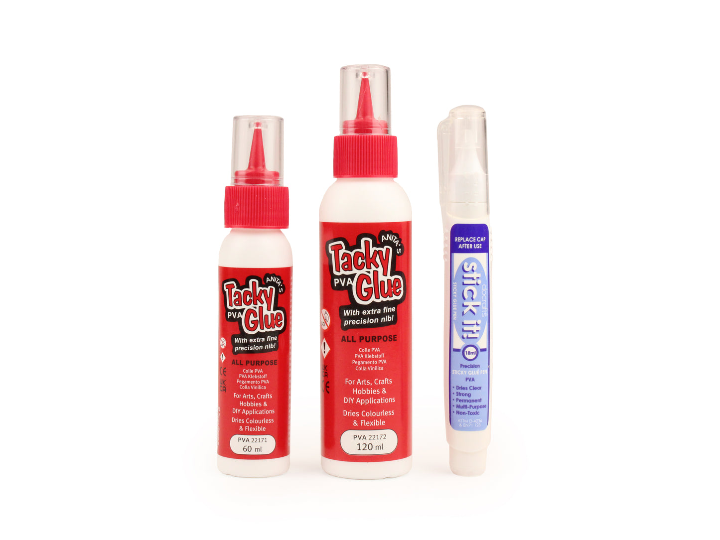 PVA Tacky Glue - ideal for glue-in eyes and legs - various sizes - The Makerss
