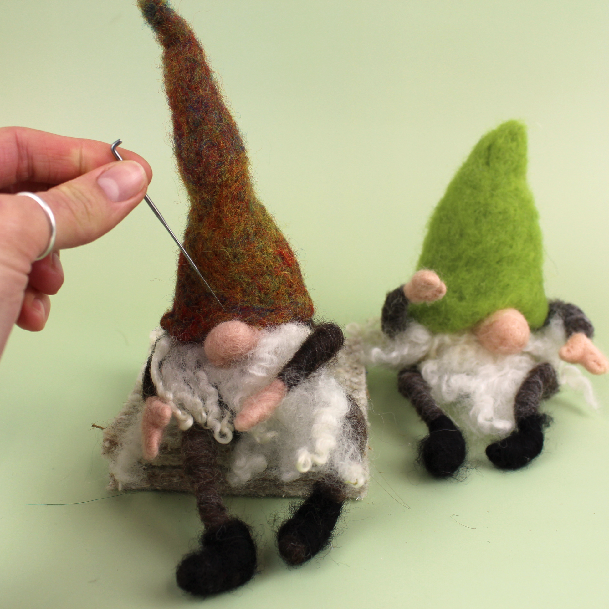 Gnome or Tomte Needle Felt Kit - The Makerss