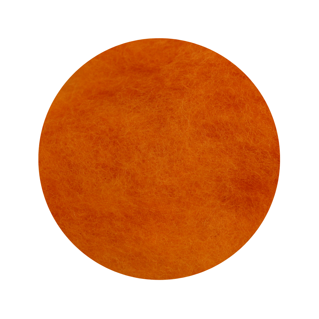 Golden Orange New Zealand Dyed Carded Batts - The Makerss