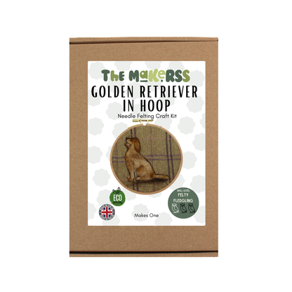 Dogs In Hoop Needle Felt Picture Kit - The Makerss