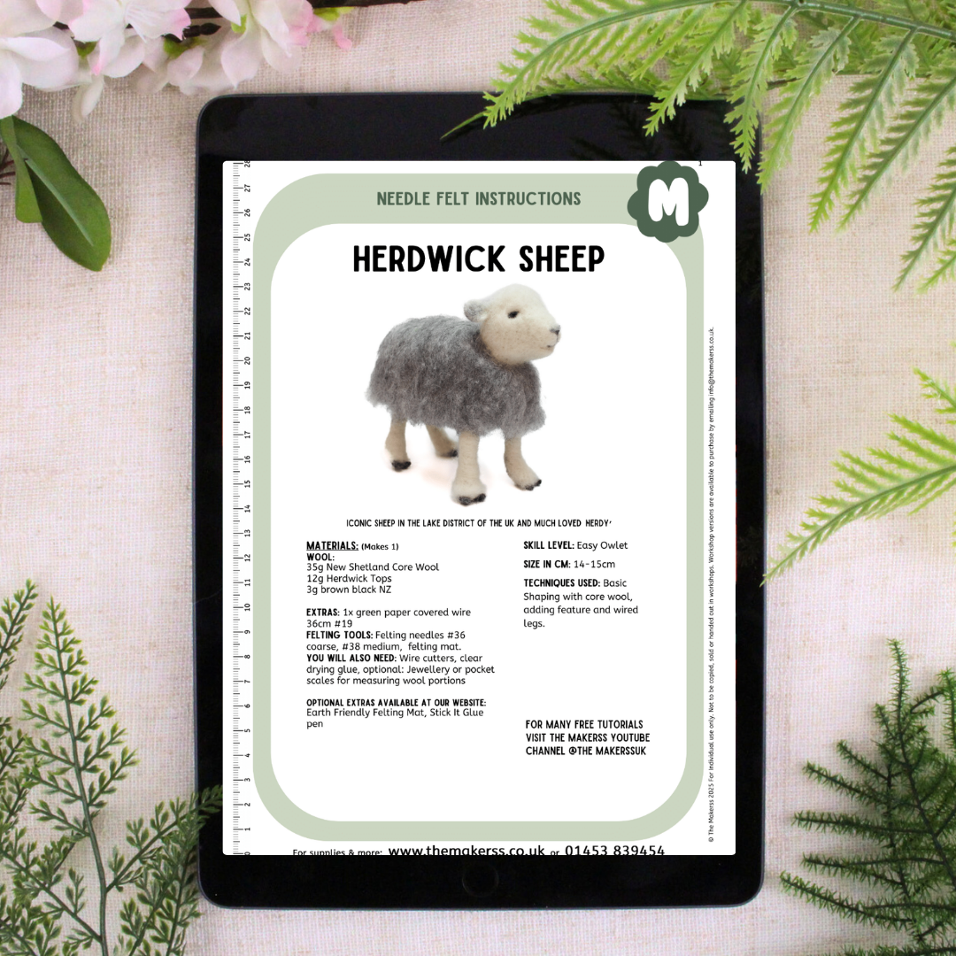 Herdwick Sheep British Wool Small Kit - The Makerss