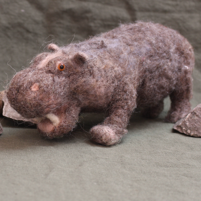 Hippopotamus Needle Felt Material Pack