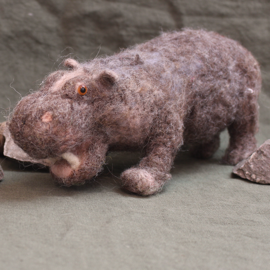 Hippopotamus Needle Felt Material Pack