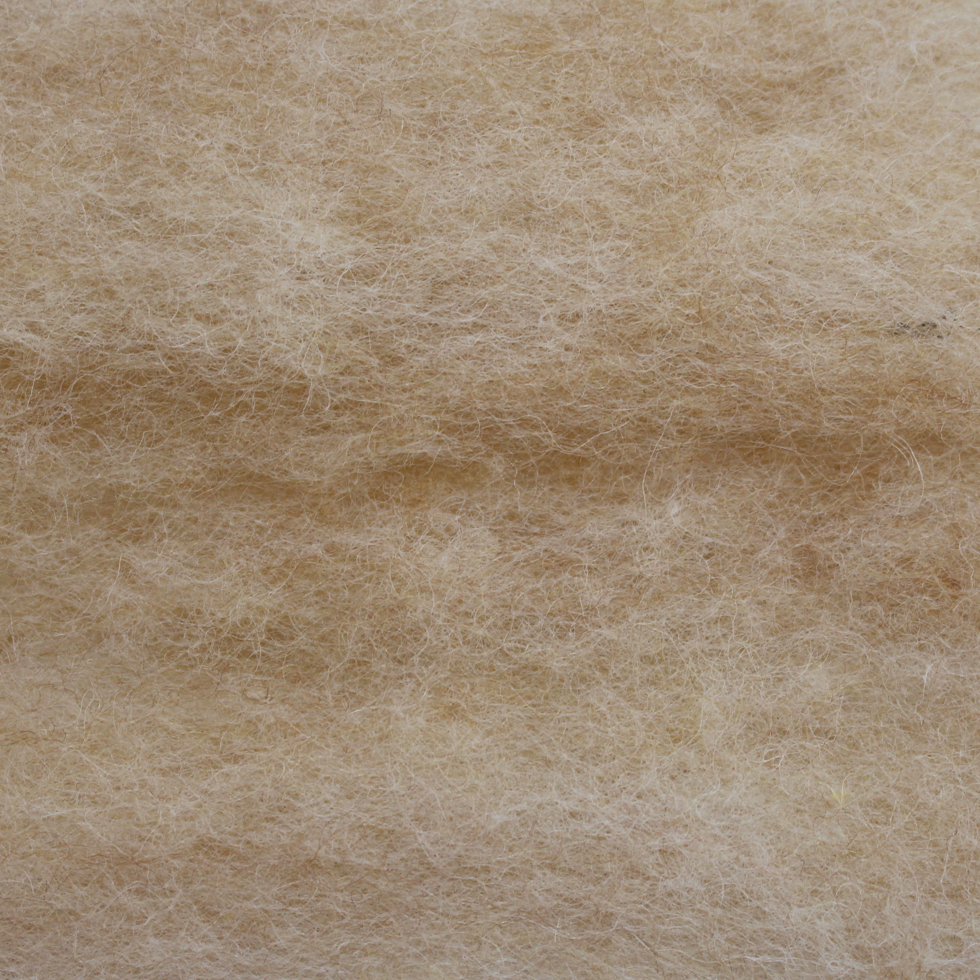 Honey natural yellow beige carded New Zealand wool slivers - various weights - The Makerss
