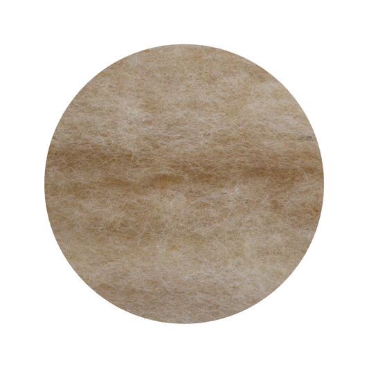 Honey natural yellow beige carded New Zealand wool slivers - various weights