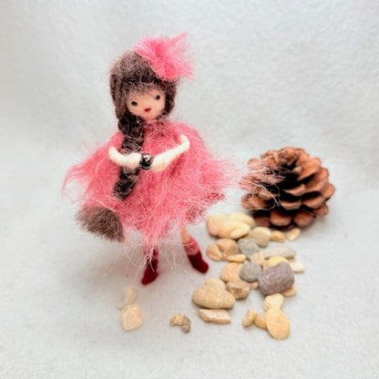 January Birthstone Garnet Fairy Needle Felt Kit