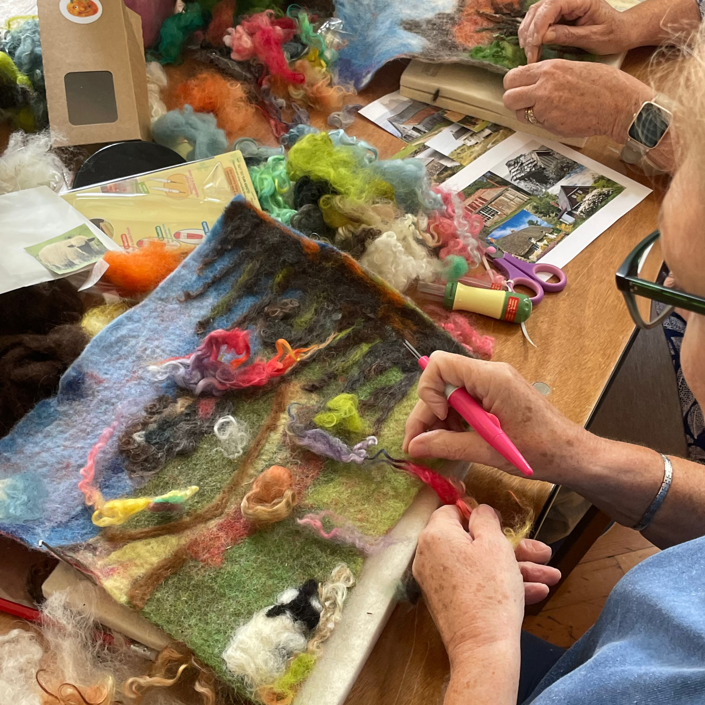 2026 Summer Needle Felting Retreat workshop - 10-12 July - Landscapes and Animal Portraits