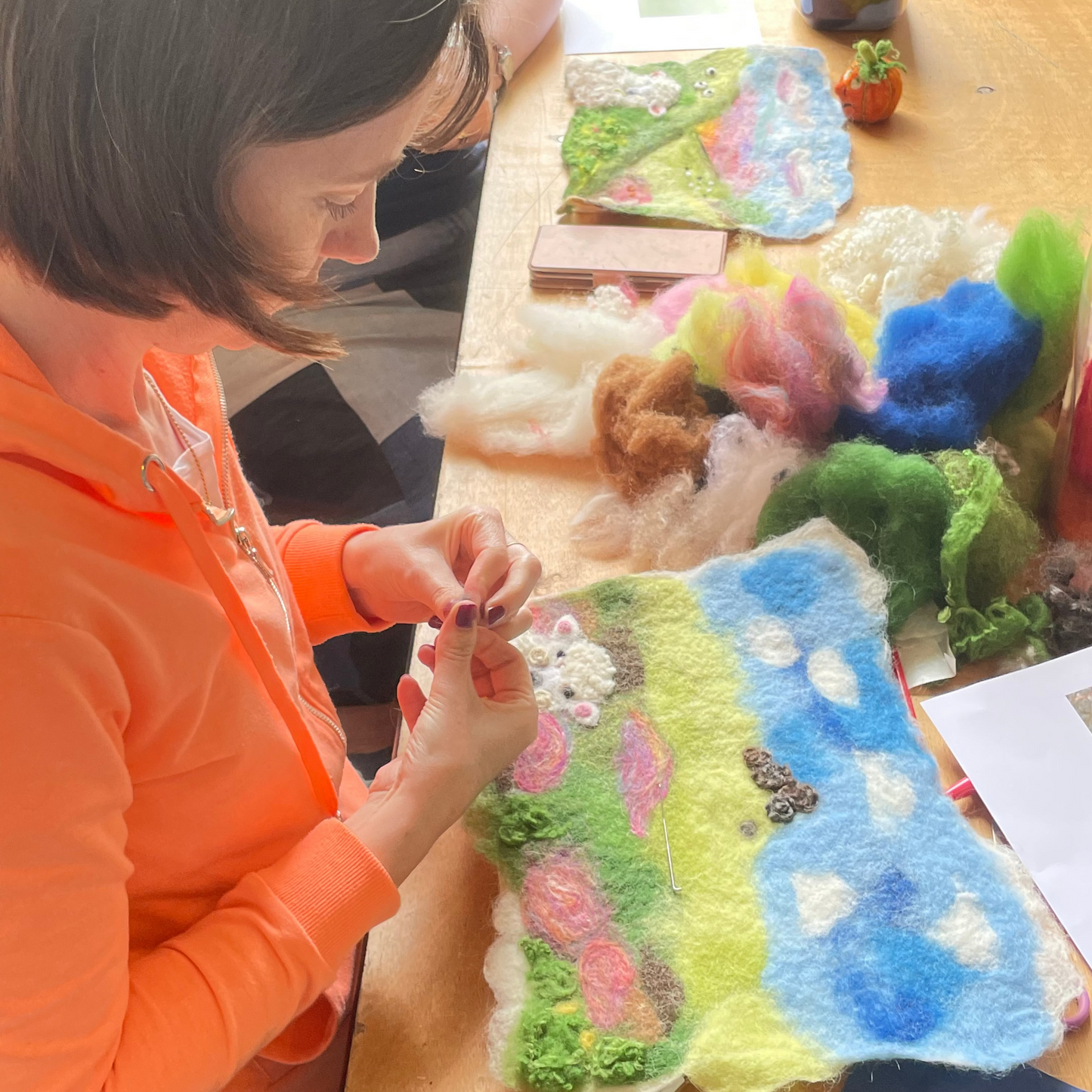 2026 Summer Needle Felting Retreat workshop - 10-12 July - Landscapes and Animal Portraits
