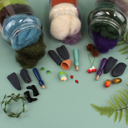 Spring has Sprung - Wool Mix in Sweetie Jar with instructions, tools and accessories - The Makerss