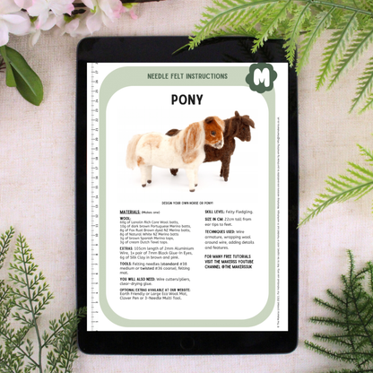 Pony Needle Felt Pack - The Makerss