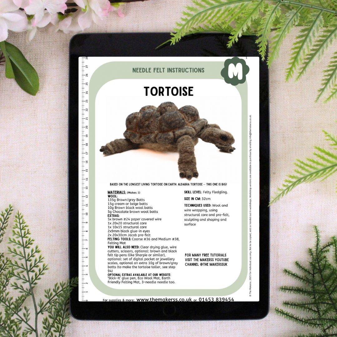 Giant Tortoise Needle Felt Kit
