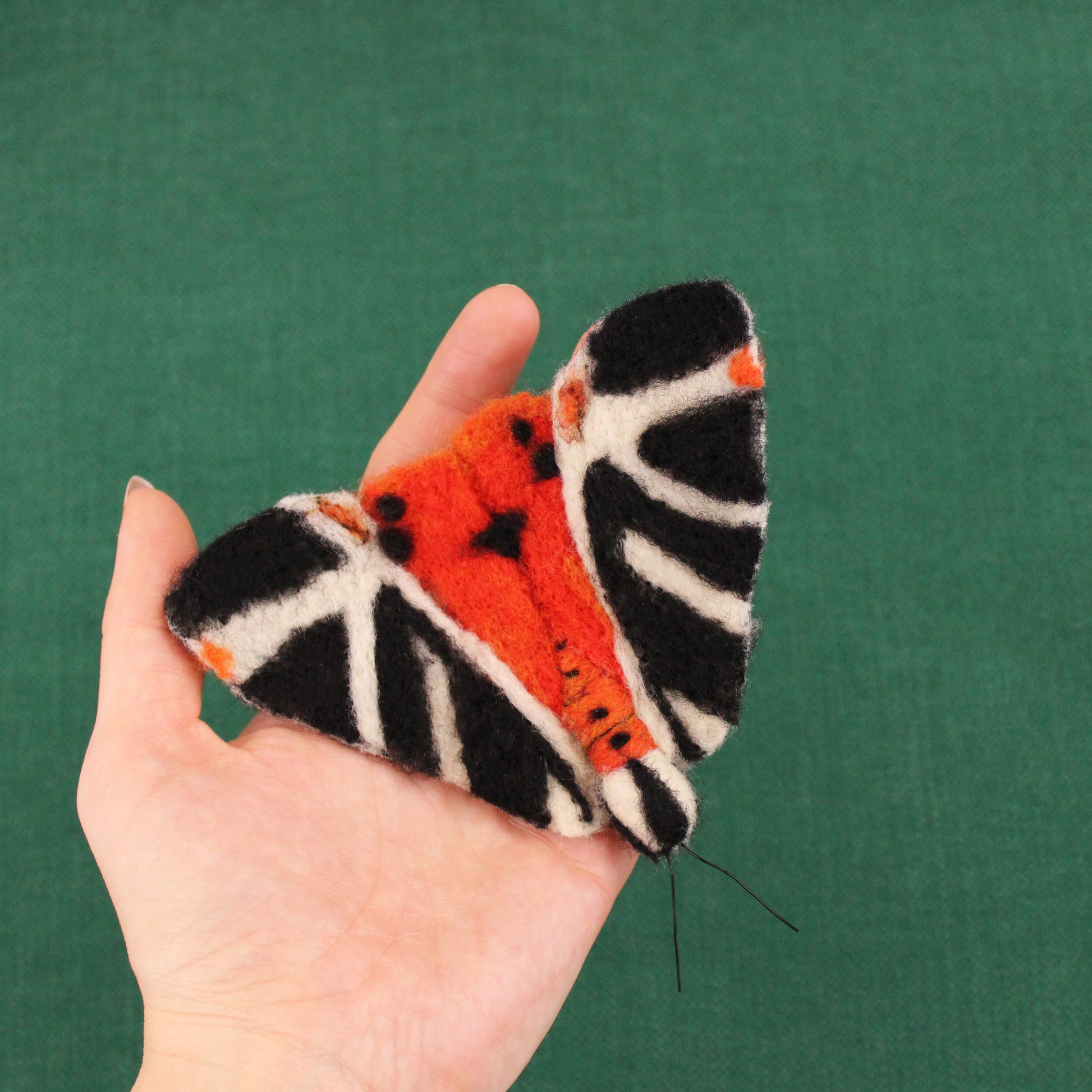 Jersey Tiger Moth Small Needle Felt Kit - The Makerss