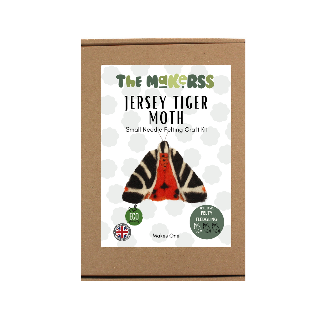 Jersey Tiger Moth Small Needle Felt Kit - The Makerss