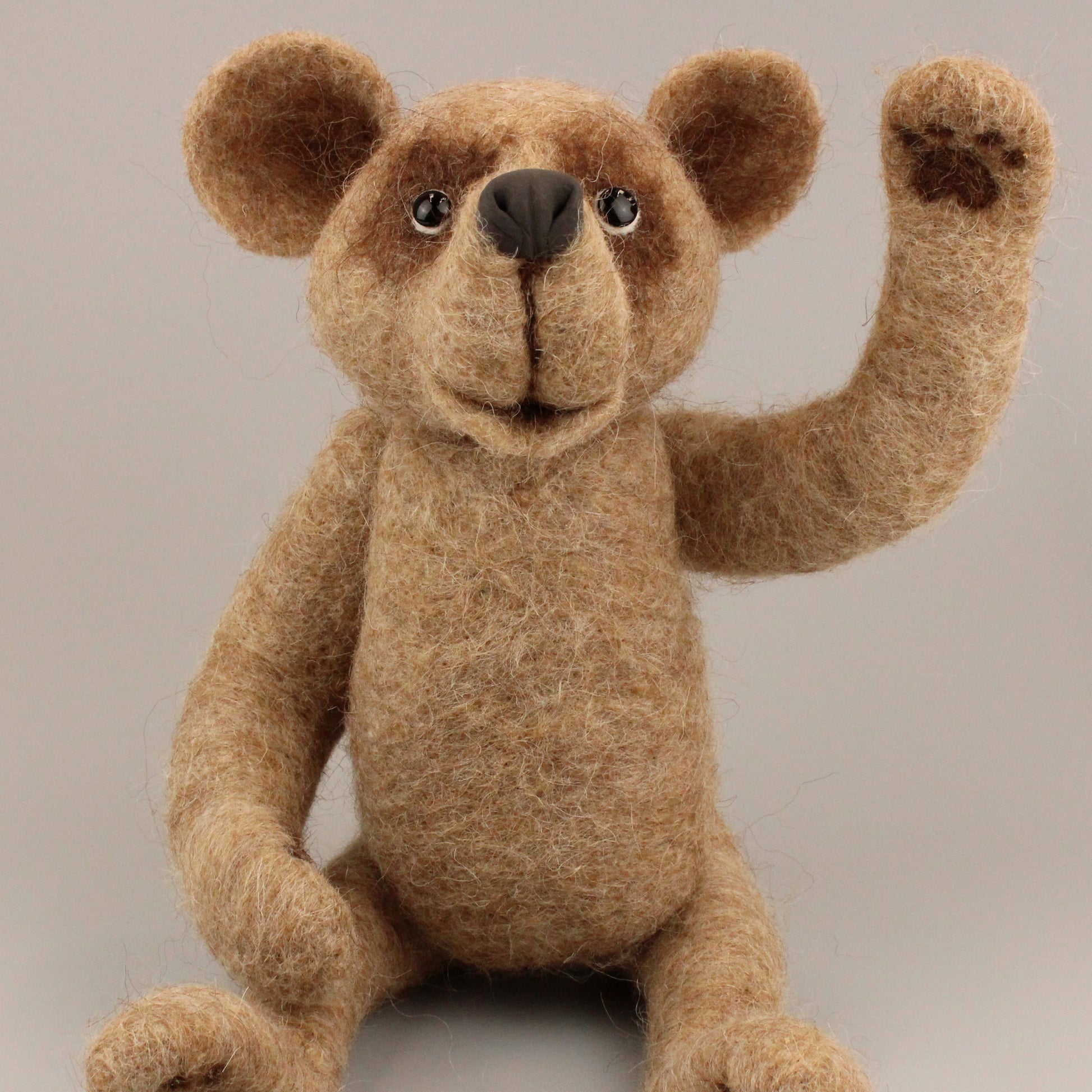 Jointed Vintage Bear Needle Felt Pack and digital Masterclass - The Makerss