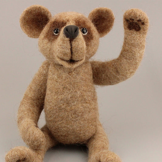 Large Jointed Bear with growl Workshop - evenings on 20th & 22nd July - The Makerss