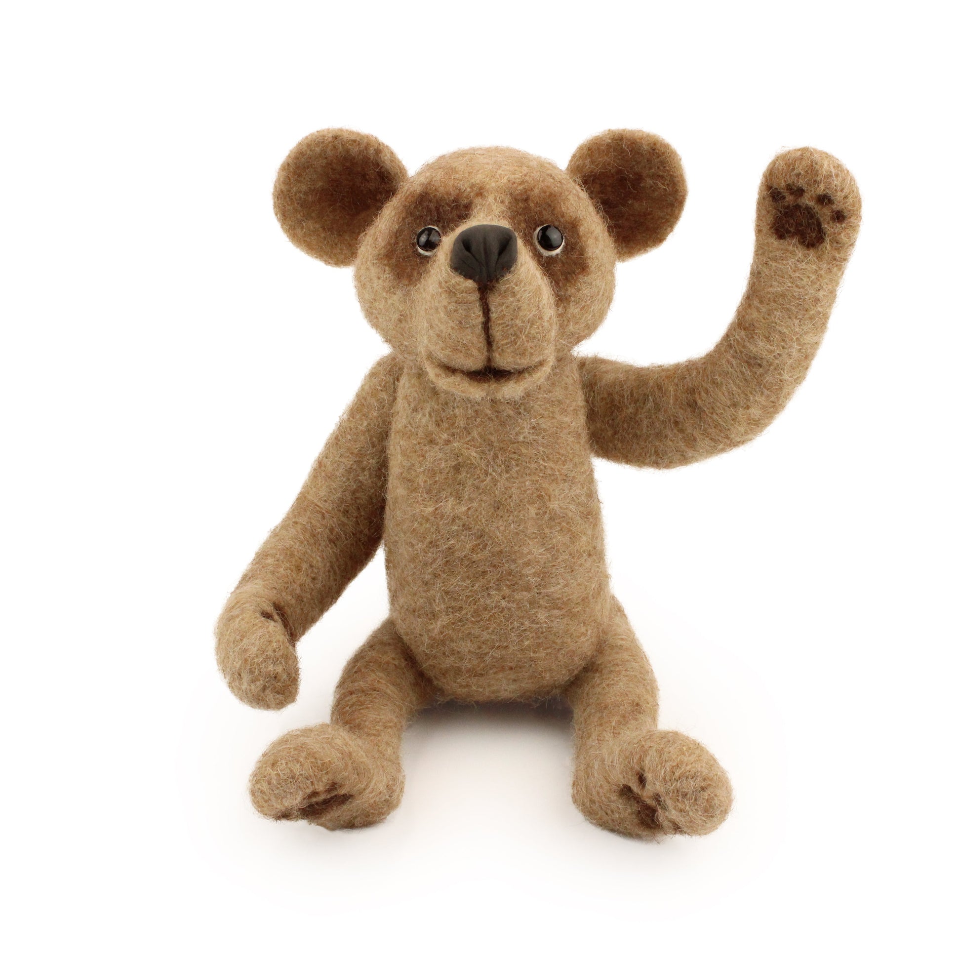 Jointed Vintage Bear Needle Felt Pack and digital Masterclass - The Makerss