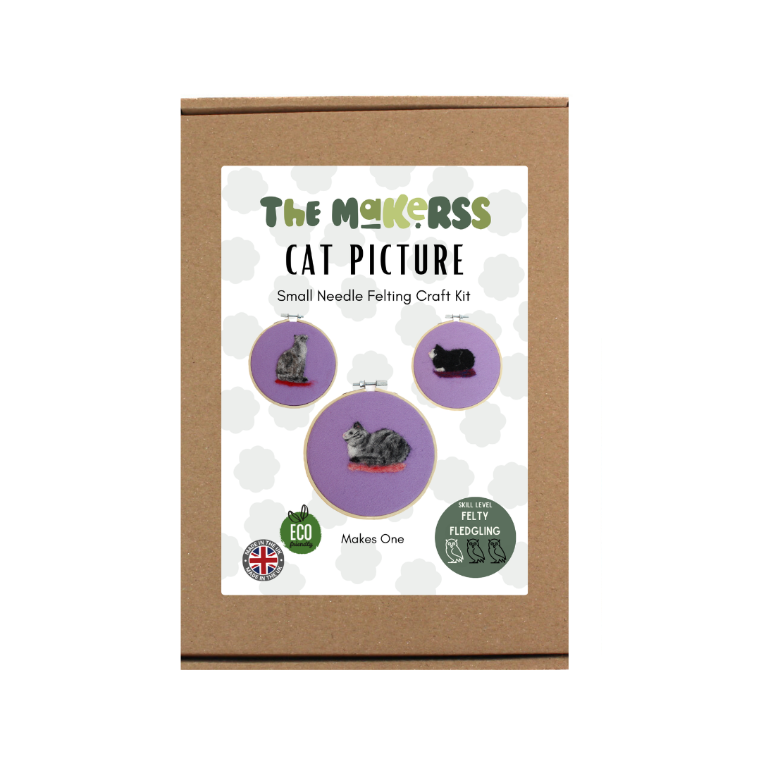 Cat Picture Needle Felt Small Kit
