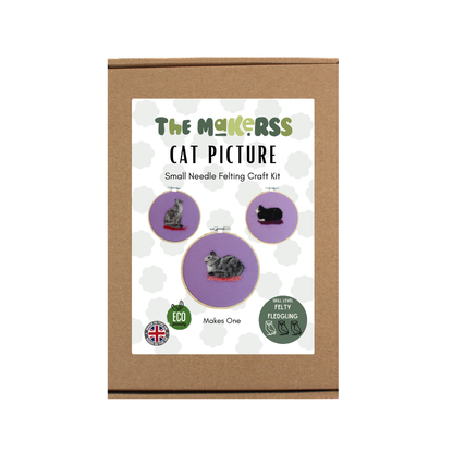 Cat Picture Needle Felt Small Kit