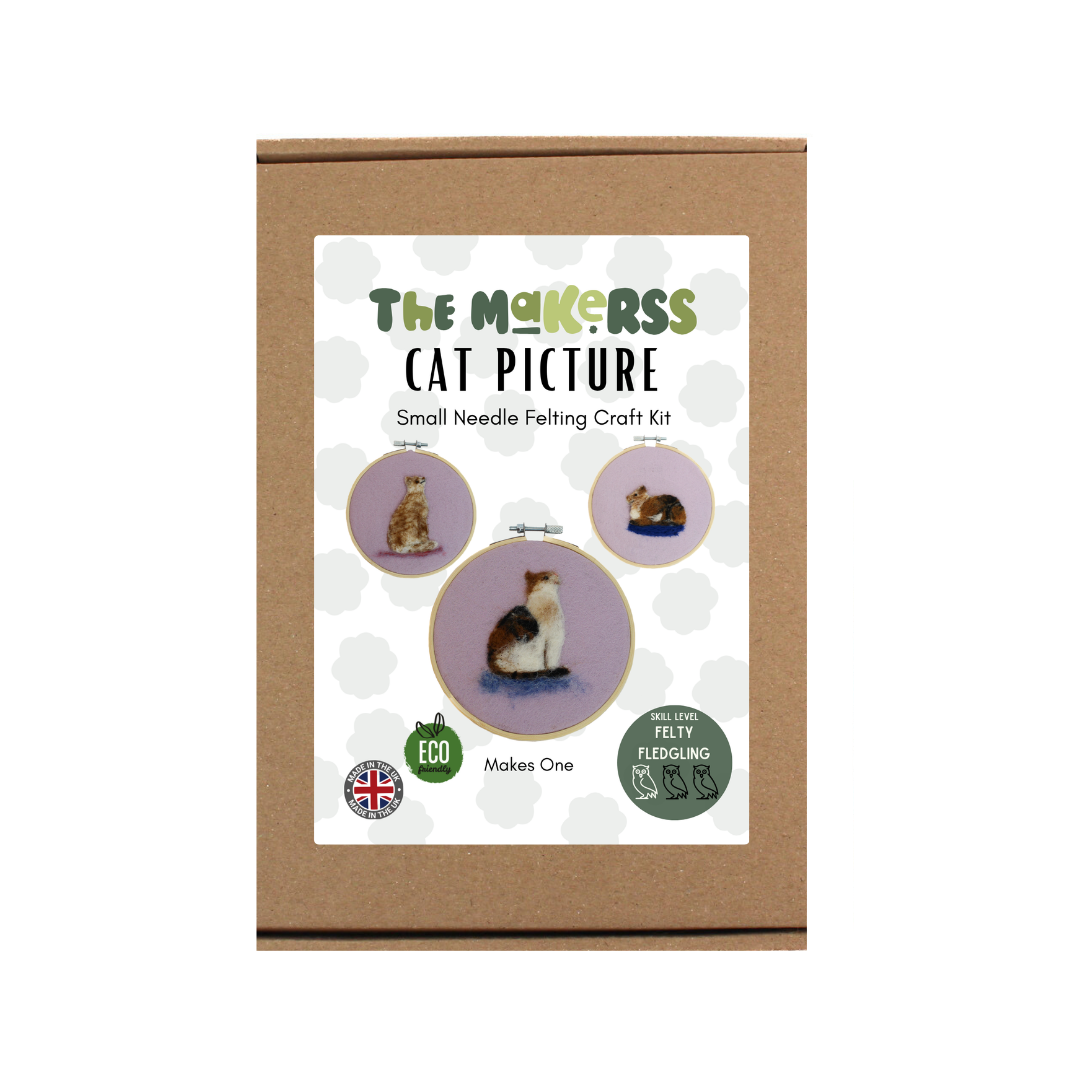 Cat Picture Needle Felt Small Kit
