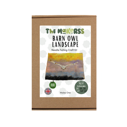 Owl in Flight Landscape Picture Kit - The Makerss