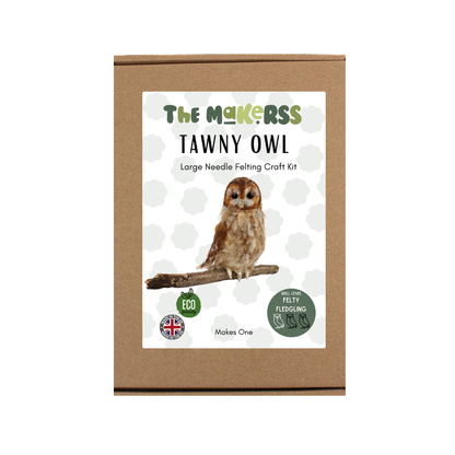 Tawny Owl Needle Felt Pack - The Makerss