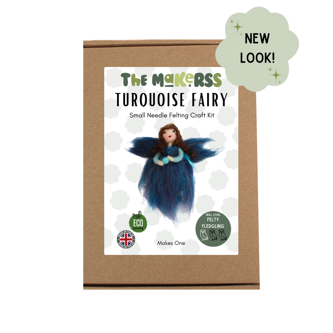 December Birthstone Turquoise Fairy Needle Felt Kit - The Makerss
