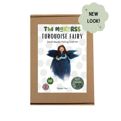 December Birthstone Turquoise Fairy Needle Felt Kit - The Makerss