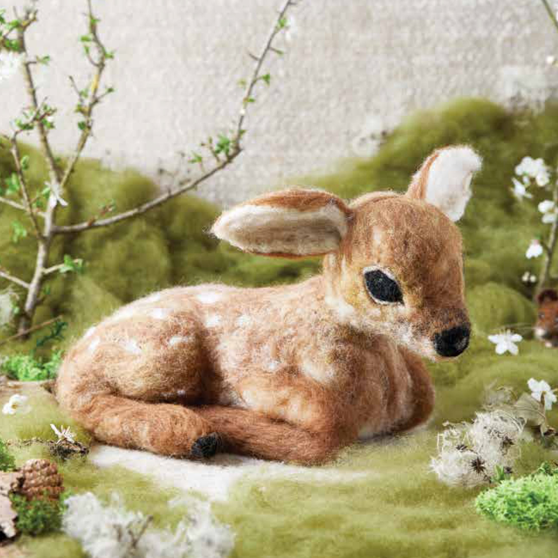 Large Fawn Needle Felt Pack - The Makerss