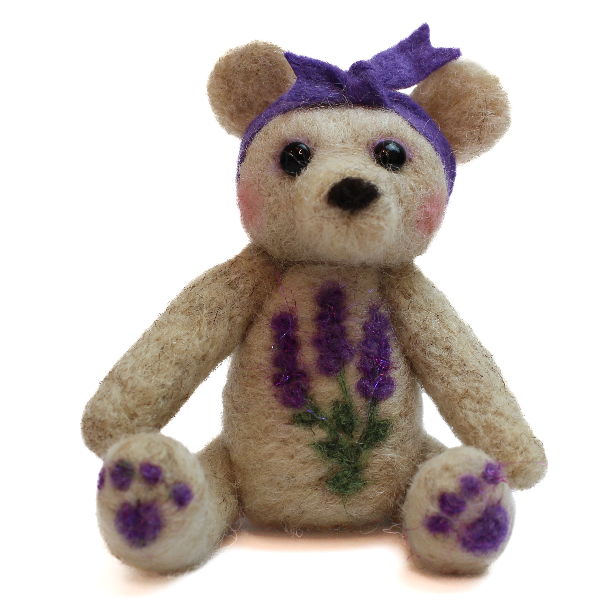 Lavender Bear Needle Felt Kit - The Makerss